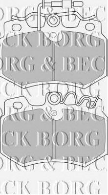 BORG & BECK bbp1111 -  Комплект тормозных колодок, дисковый тормоз